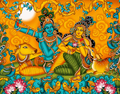 Radha Krishna in Vrindavan Canvas Painting Kit