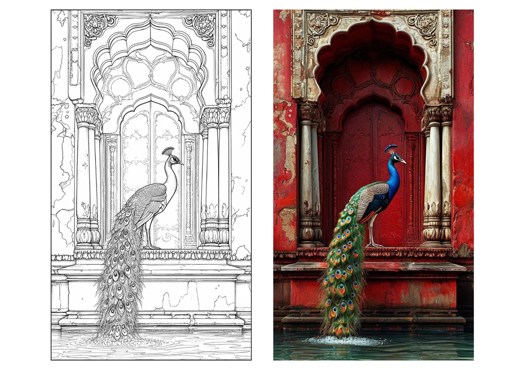 Peacock Canvas Painting Kit