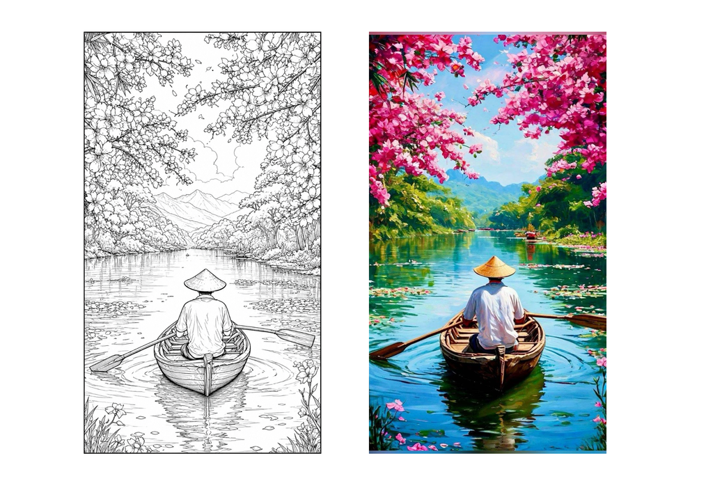 Boat Portrait Canvas Painting Kit