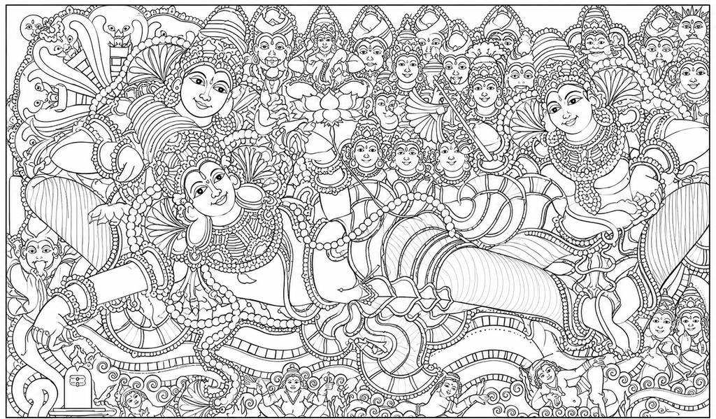 Anathashayanam Canvas Painting Kit