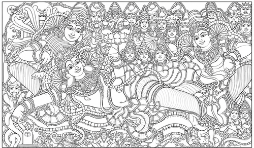 Anathashayanam Canvas Painting Kit