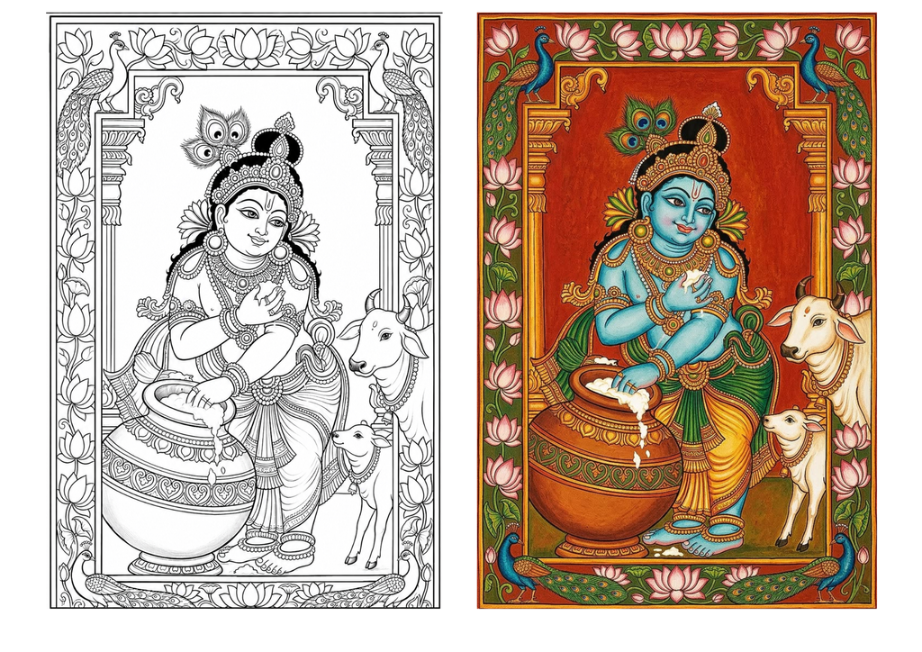 Krishna Canvas Painting Kit