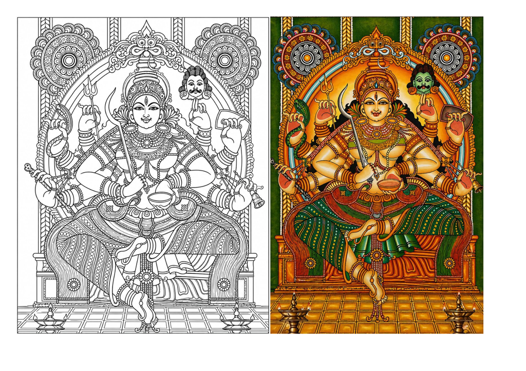 Kali Devi Canvas Painting Kit