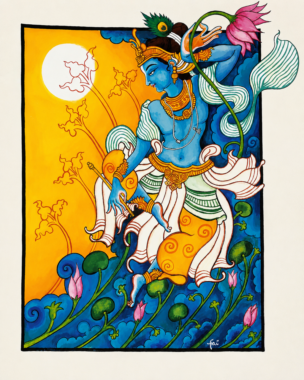 Aalola Krishna Canvas Painting Kit