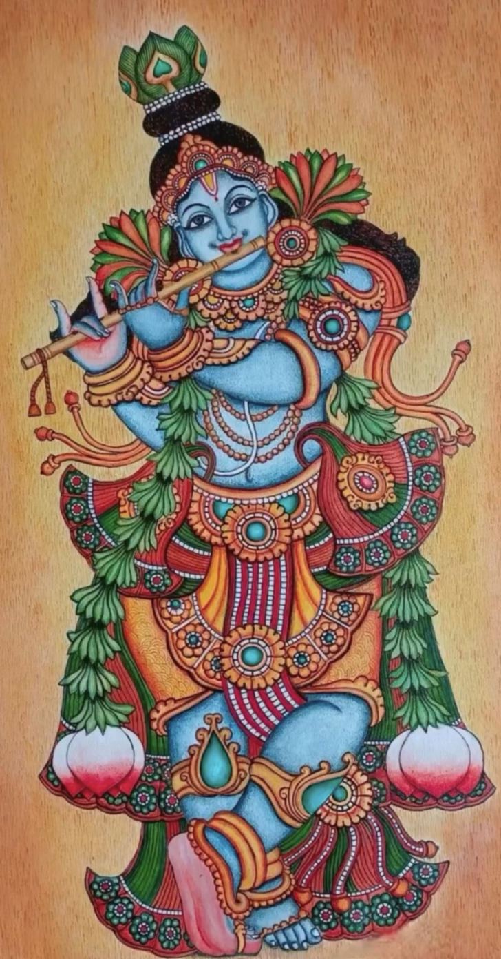Murali Krishnan Canvas Painting Sketch ONLY