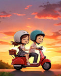 Brother Sister Bonding Canvas Painting Kit