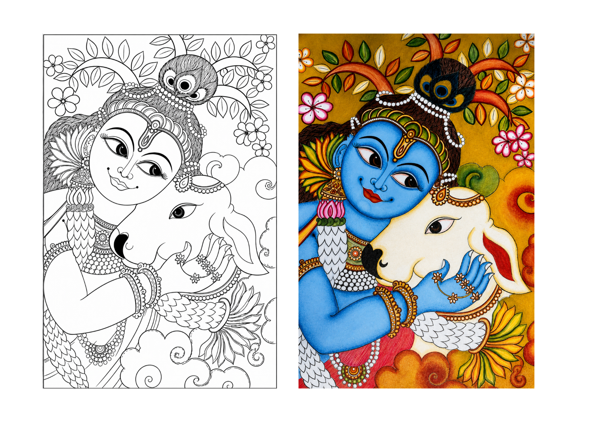 Little Krishna Canvas Painting Kit